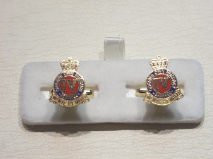 4th Queen's Own Hussars enamelled cufflinks - Click Image to Close